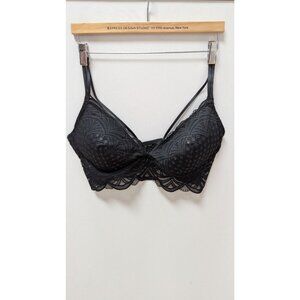 auden Black Lace Lightly Lined Bra
